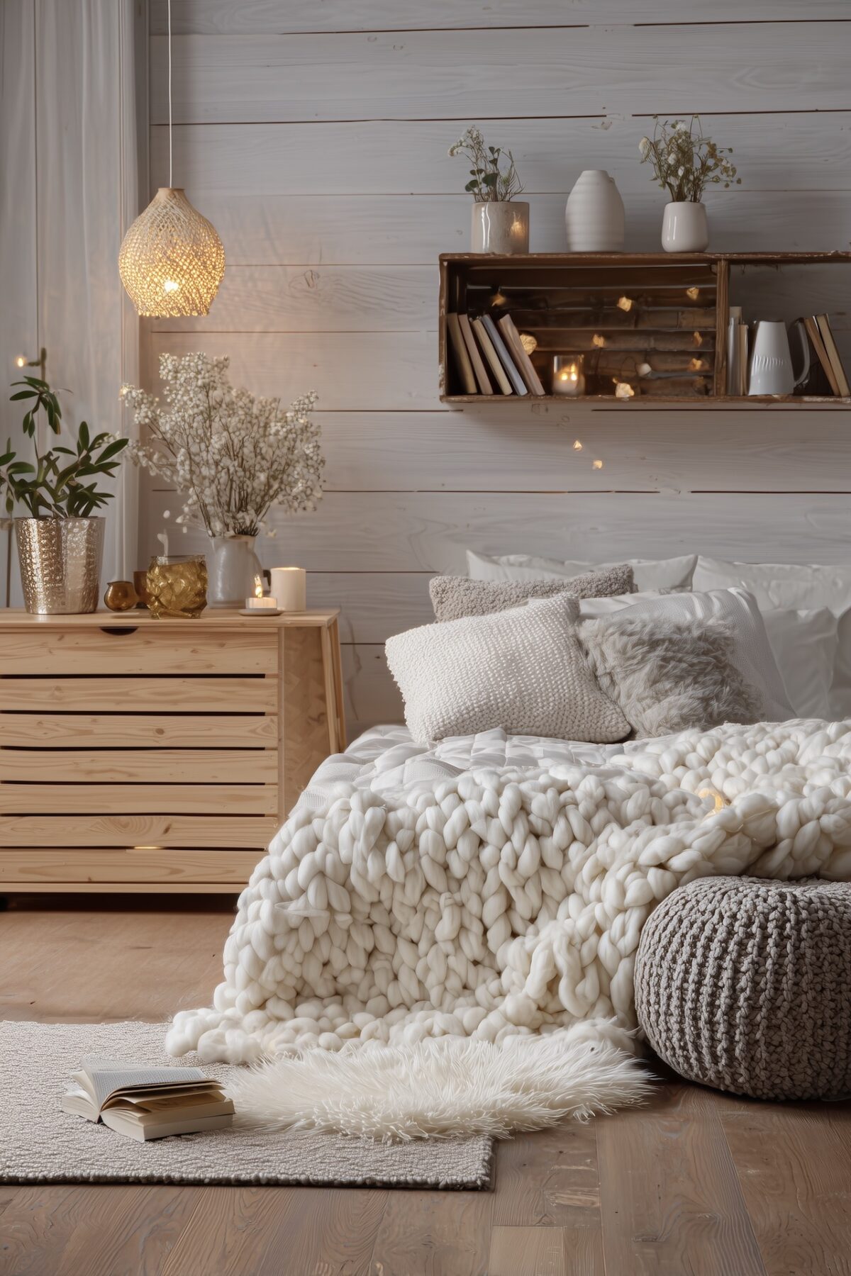 inspiration chambre adolescente blanche cosy