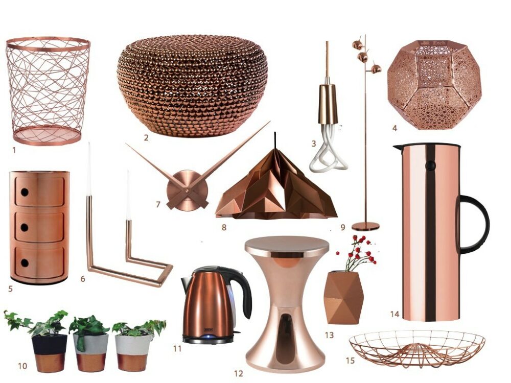 idée déco cuivre accessoires salle de bain - blog décoration - clemaroundthecorner