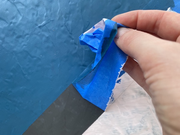 peinture sur cache-pot résine plastique idée déco test