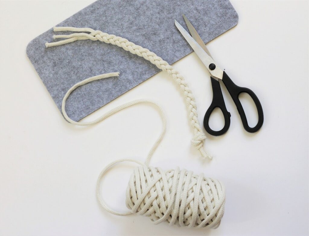 que faire chute corde feutrine sans couture tutoriel diy