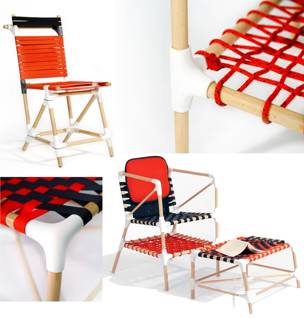 drole oiseau chaise originale diy bois jardin corde tressage à fabriquer soi-même