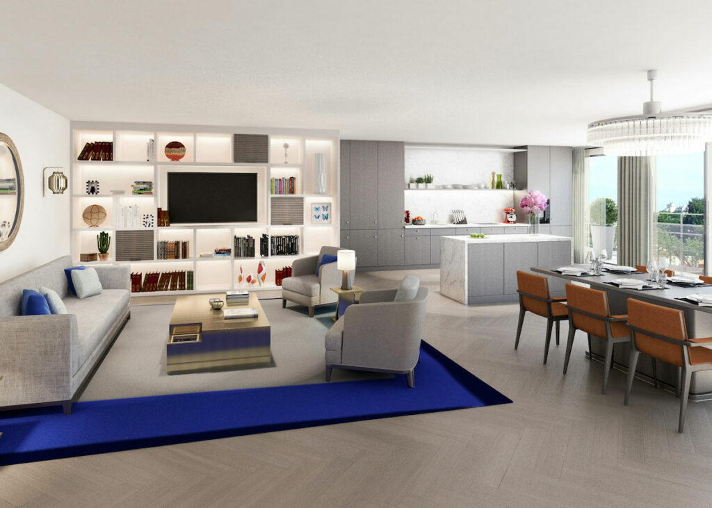 8 campagne première plan 3d double séjour terrasse vue Paris