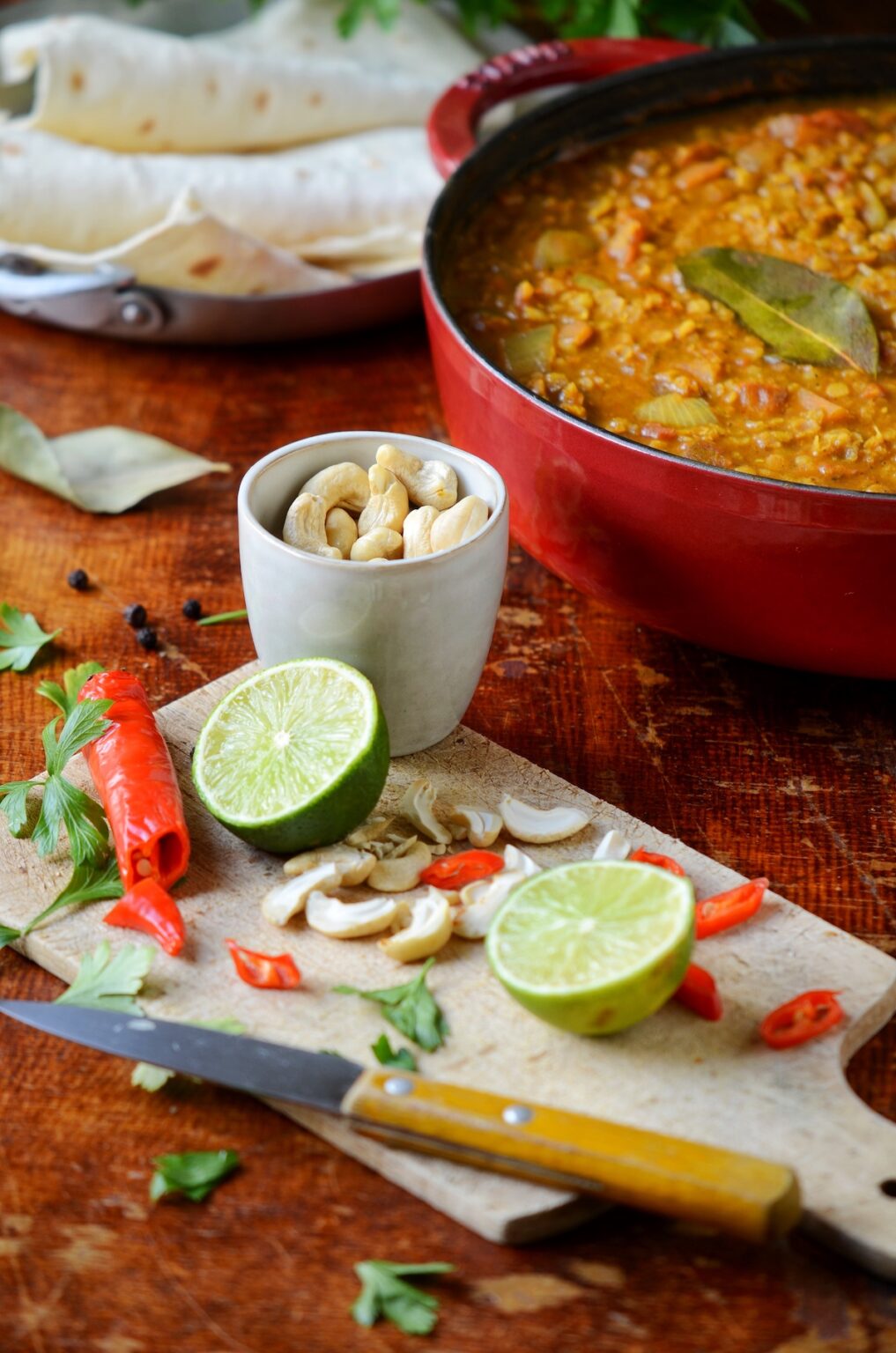 recette indienne dahl vegan citron vert noix de pécan