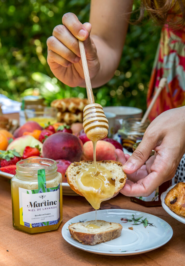 Miel Martine lavande tartine pain de campagne