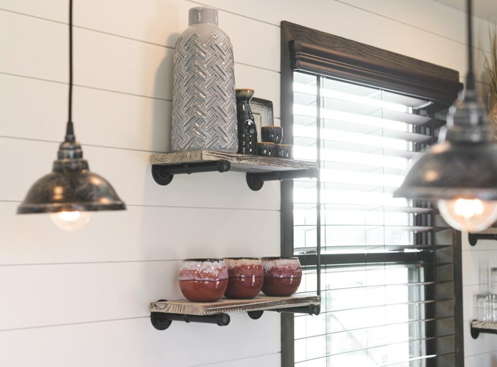étagère style industriel tube métal we can do rangement ouvert cuisine