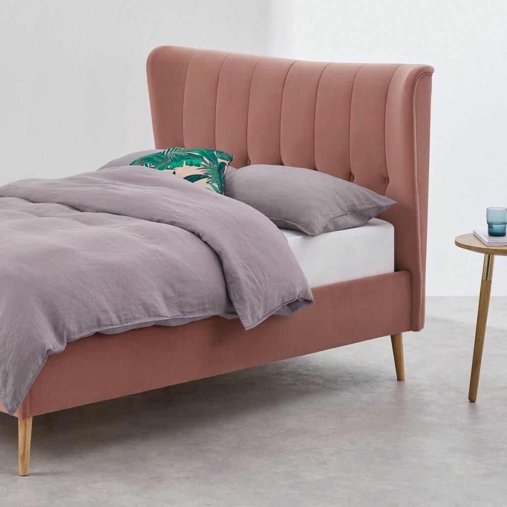 lit double pied bois design scandinave blog déco