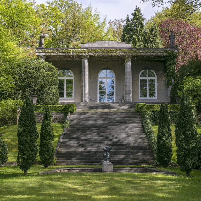 villa blankenese allemagne mur gris vaste parc