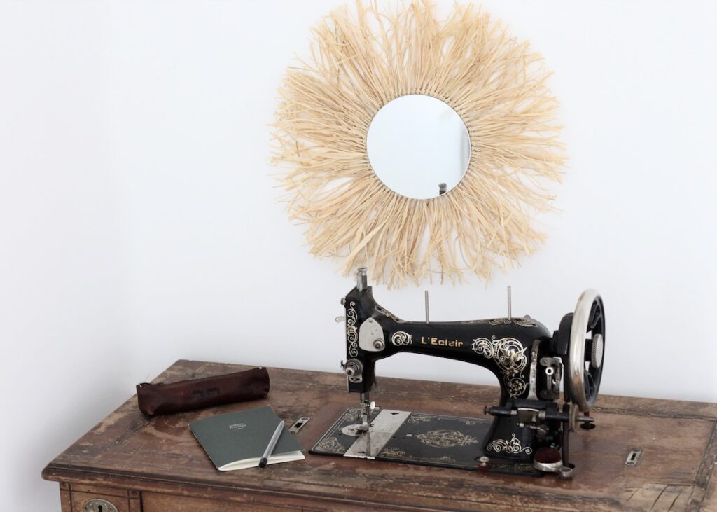 tuto miroir raphia diy - blog création déco - clem around the corner