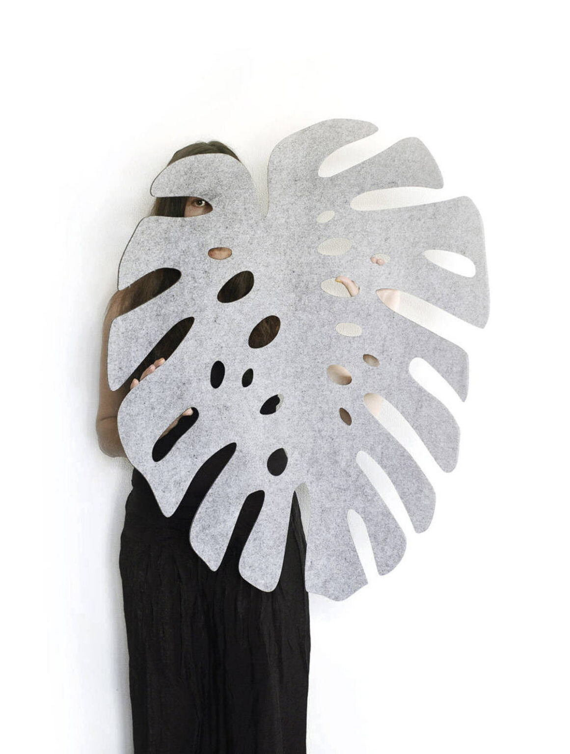 Faux philodendron feutrine monstera à fabriquer soi-même