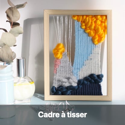 cadre à tisser décoration laine à faire soi-même