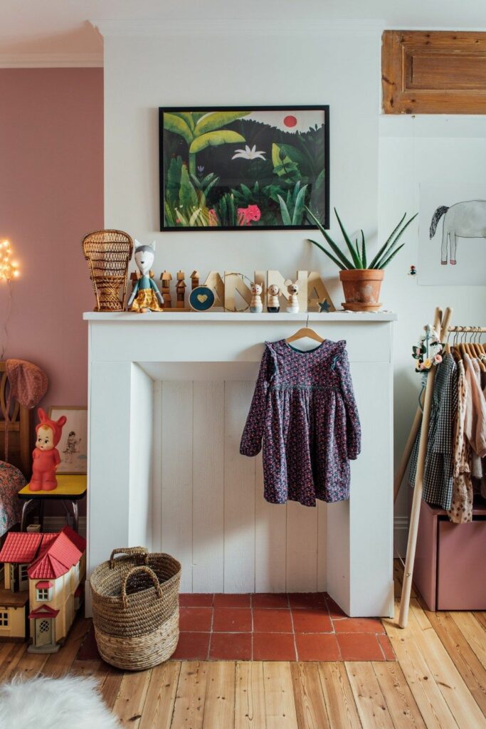 Chambre avec cheminée : idée déco clemaroundthecorner