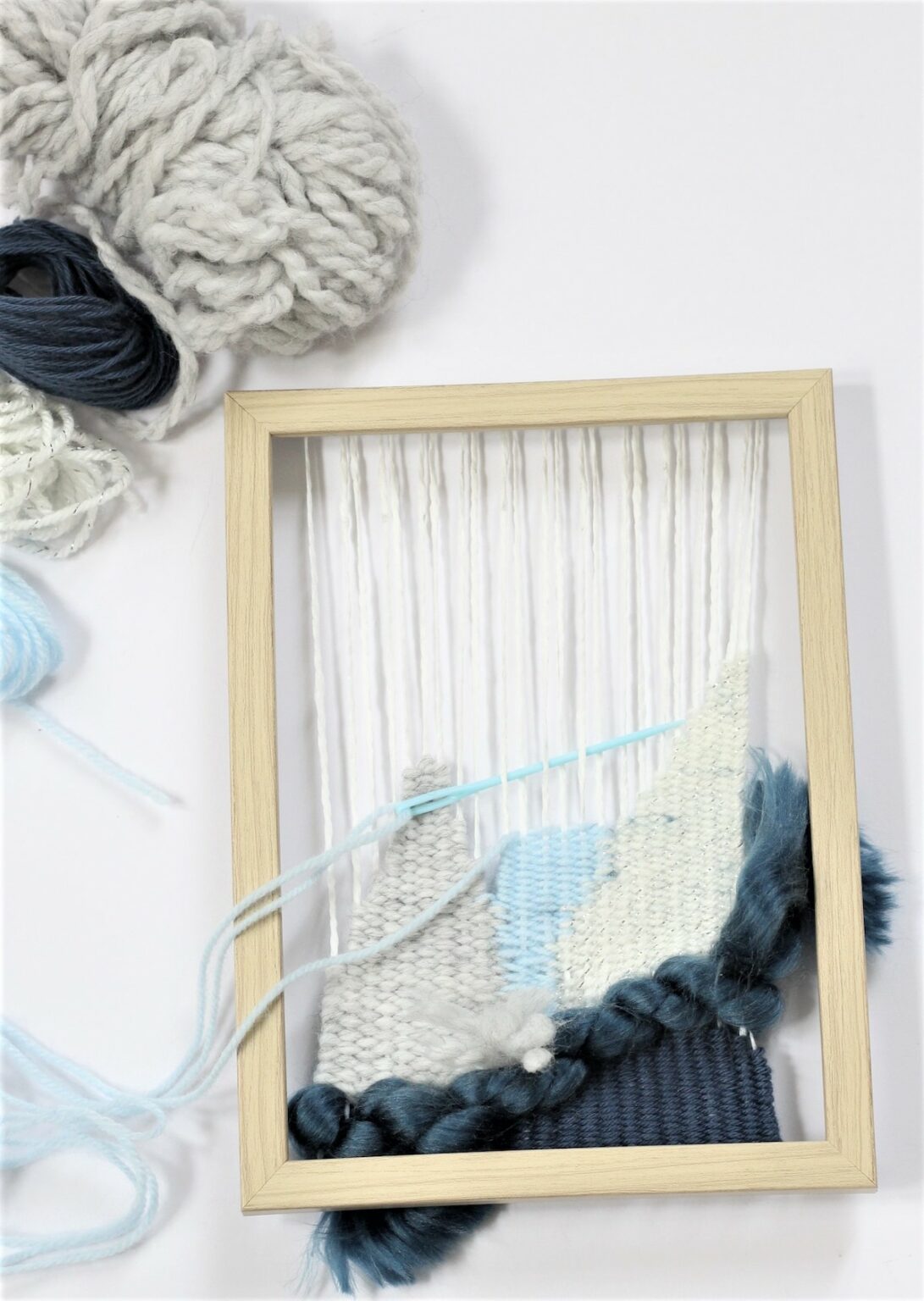 déco tissée cadre tissage bois ficelle broderie blog déco