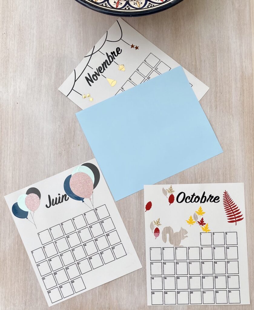 faire soi-même calendrier 2024 Cricut