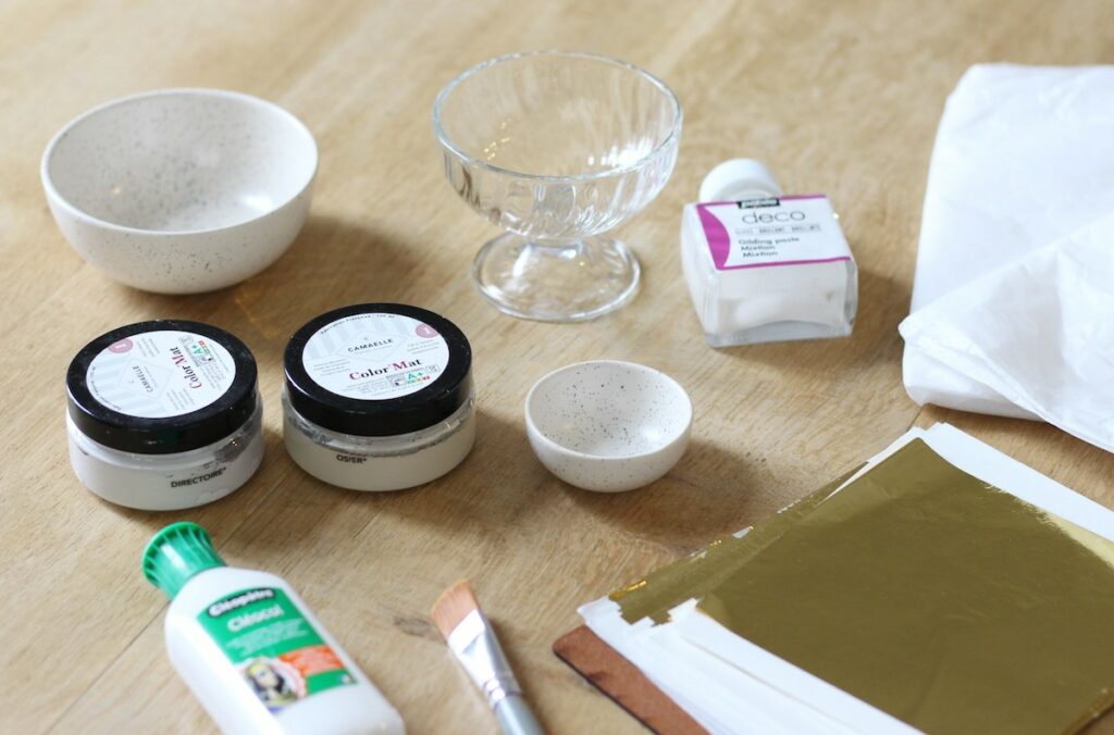 golden bols récipient bijou range clé design