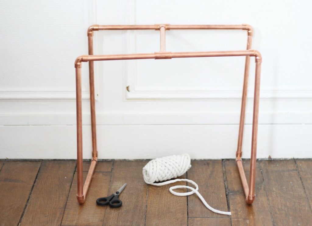 idée déco en tube de cuivre diy tutoriel