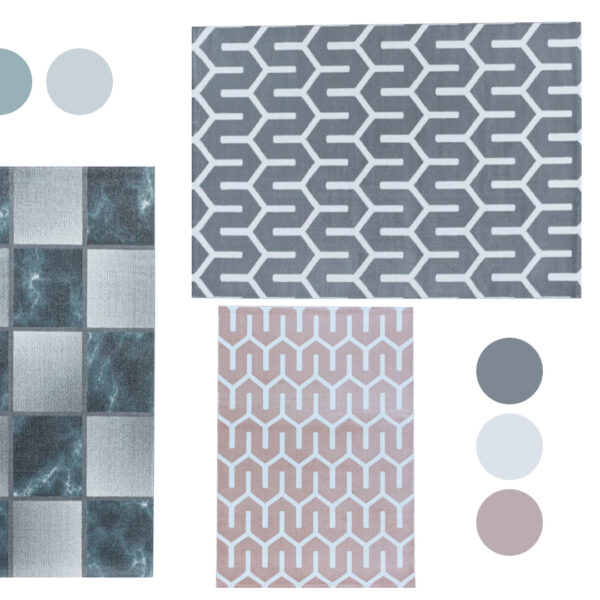 tapis géométrique salon taille choisir dimension