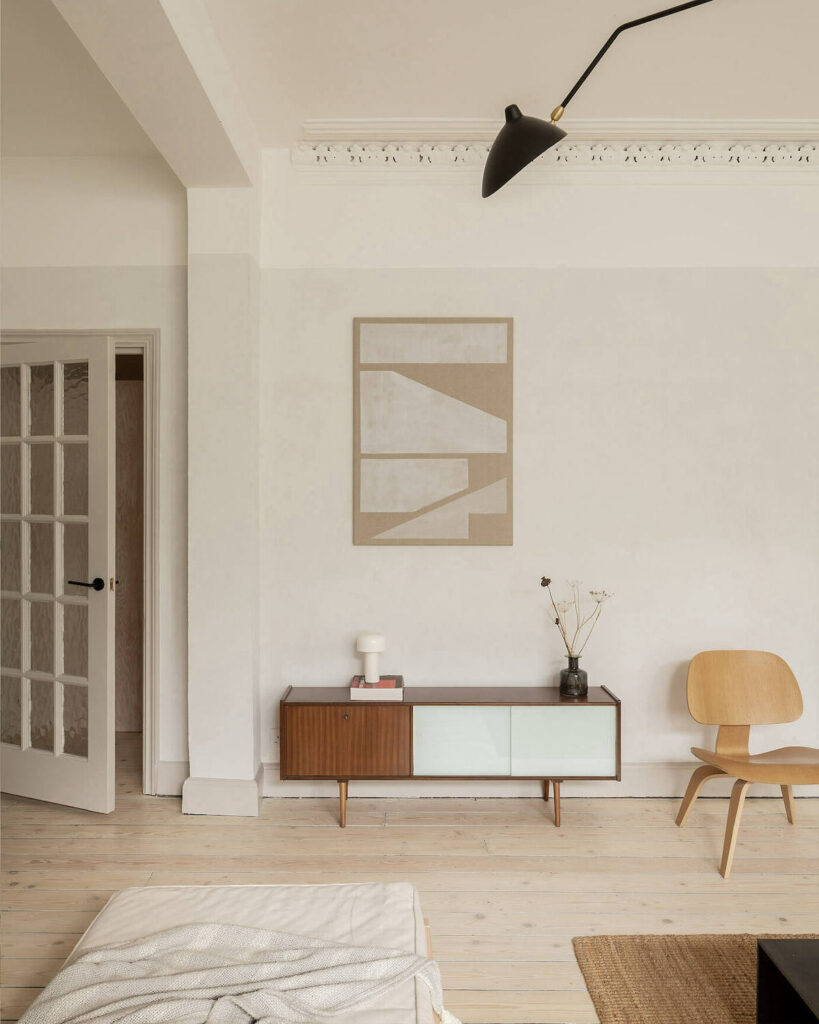 appartement deux pièces à Londres retro design