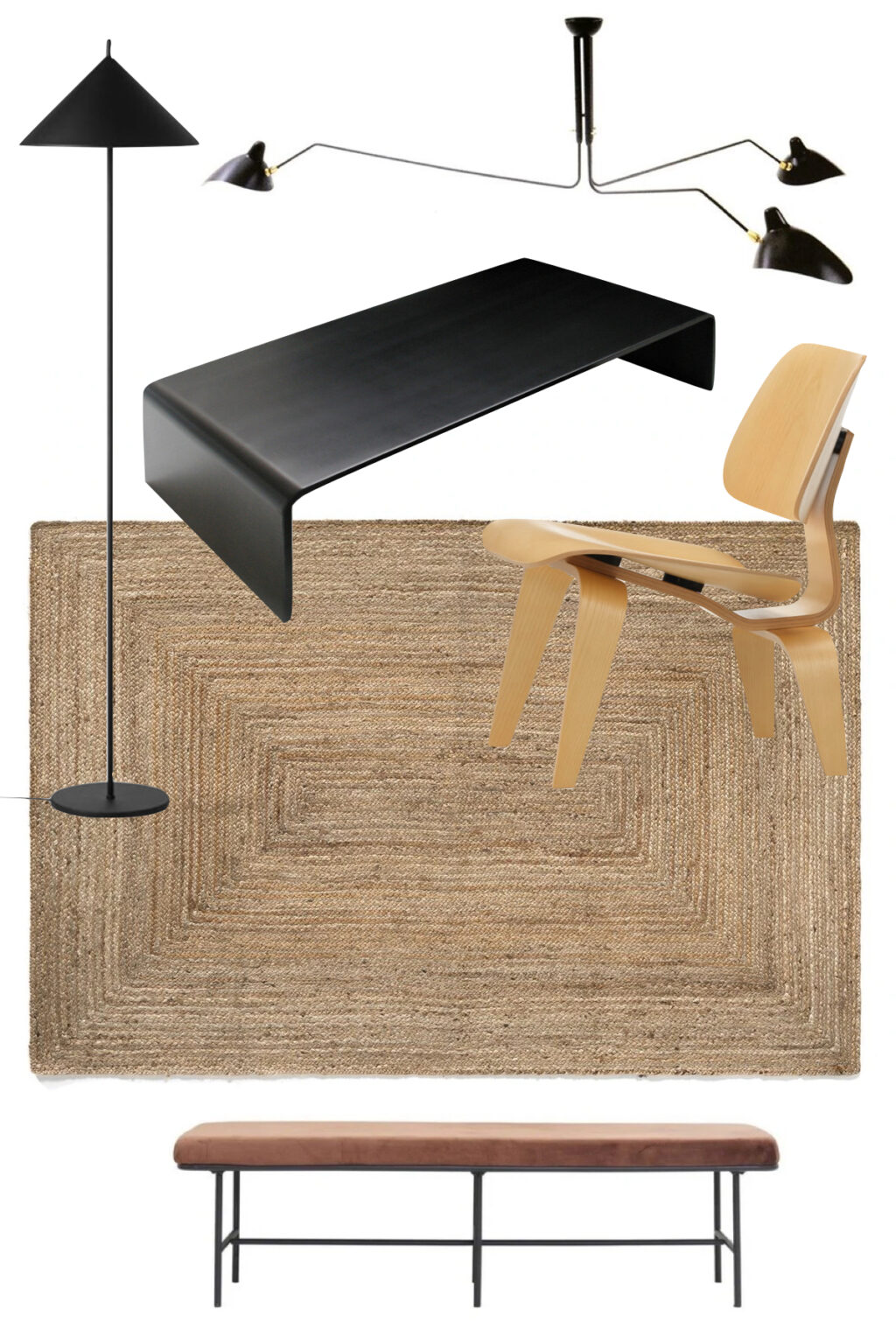 appartement deux pièces Londres déco minimaliste bois noir