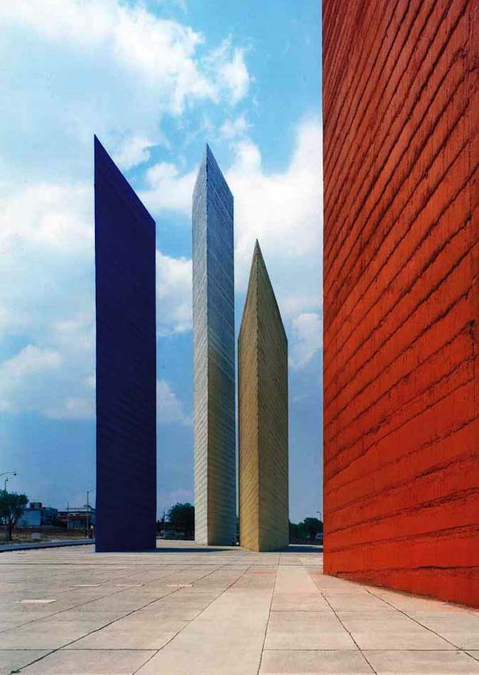 tour briques haute forme géométrique architecture sculpture contemporaine