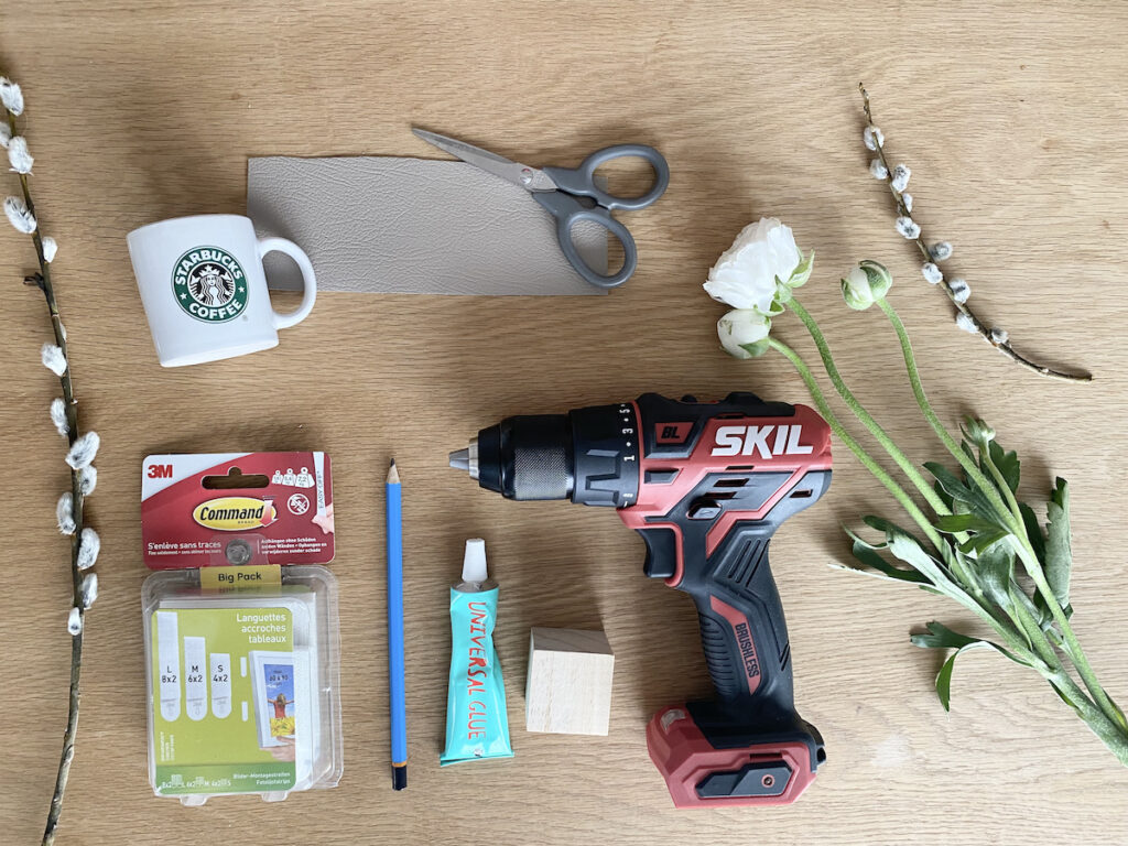 idée déco à faire soi-même fleur séchée bois perceuse