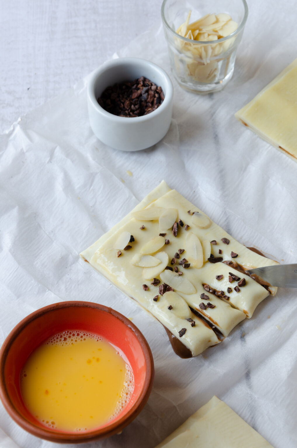 idée dessert gourmand avec grue de cacao