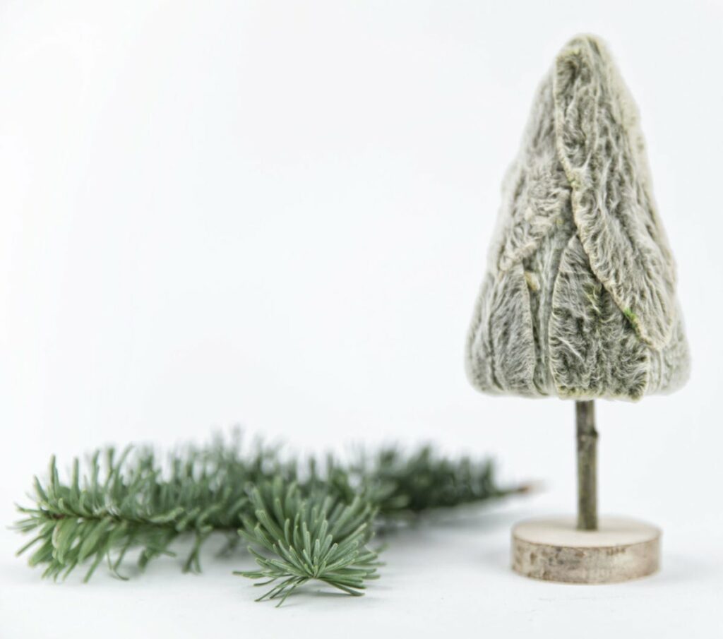 mini sapin déco Noël Etsy fait main feutrine