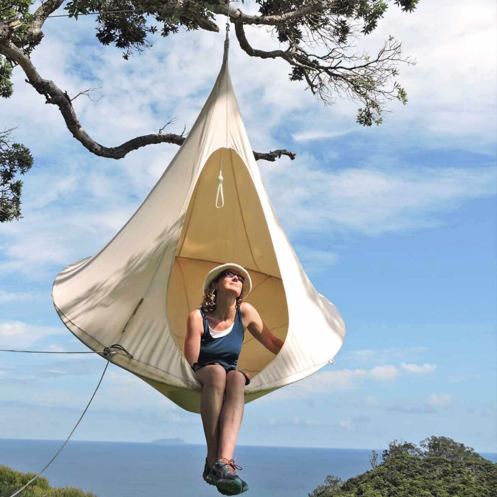 tente suspendue façon nid en toile cacoon avis