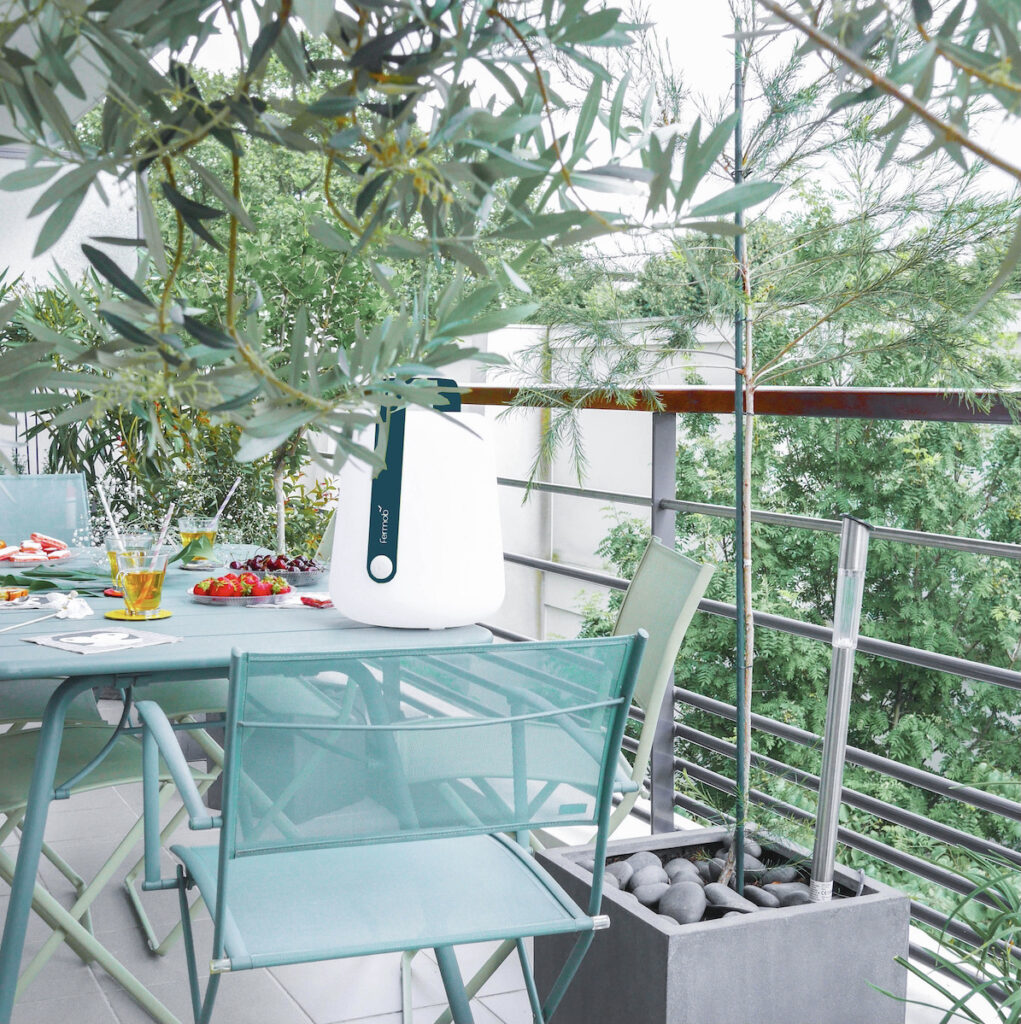 Fermob lampe nomade acapulco balad bleue