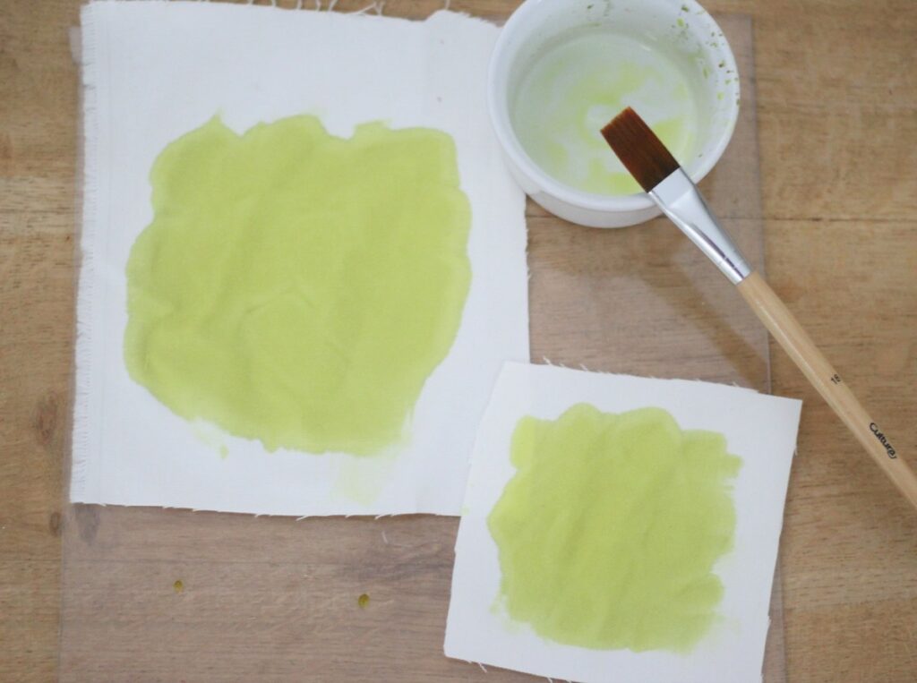 chimie créer peinture tissu qui change de couleur au soleil