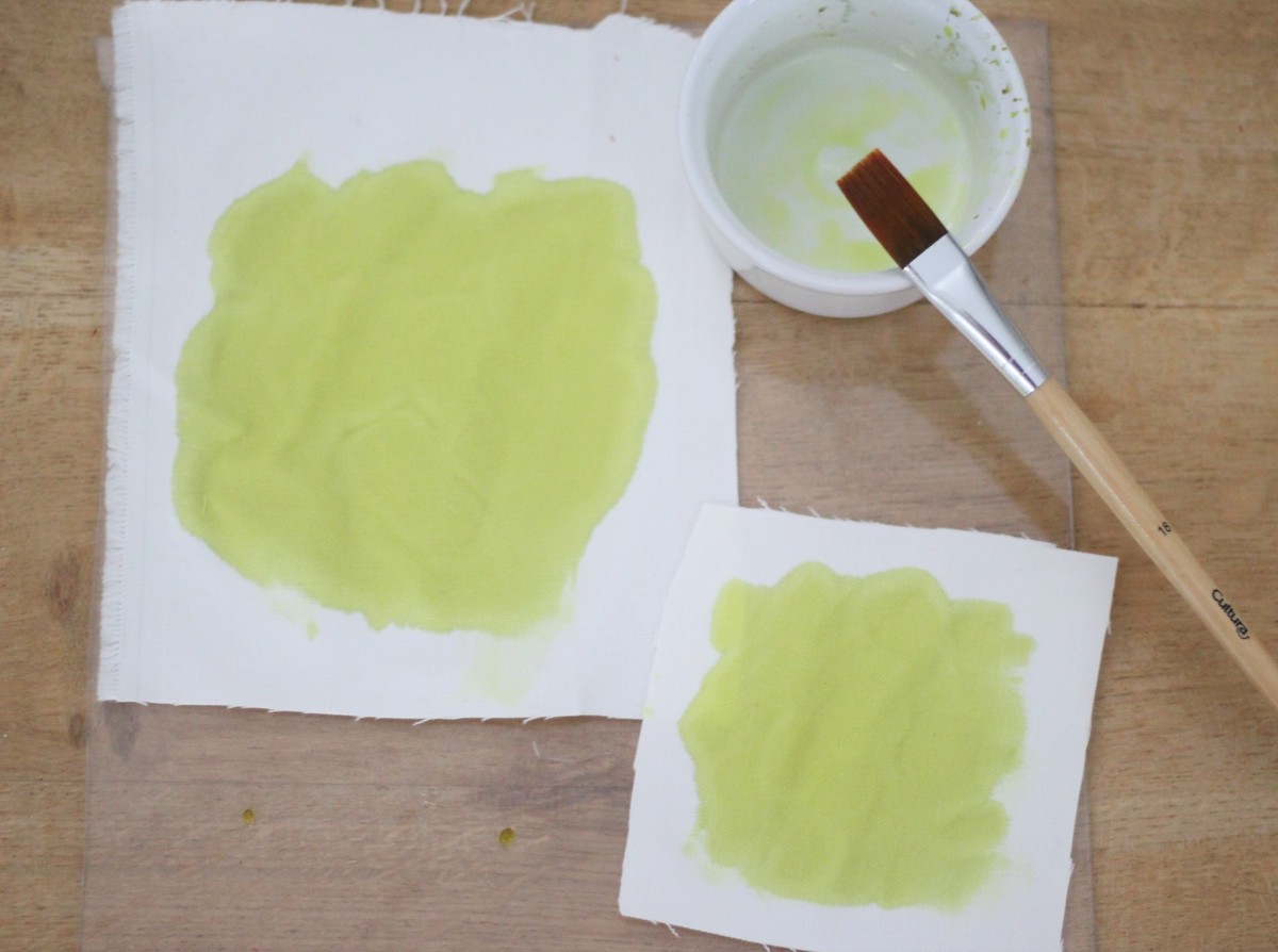chimie créer peinture tissu qui change de couleur au soleil