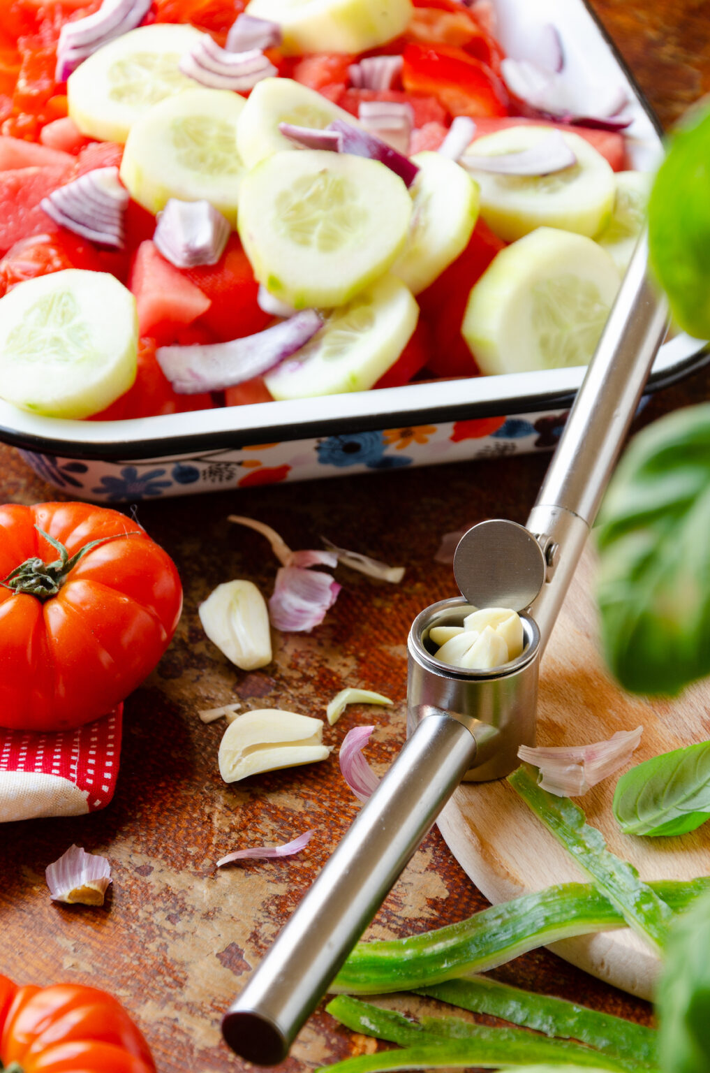 presse-ail gousse ail plus digeste écrase manuel