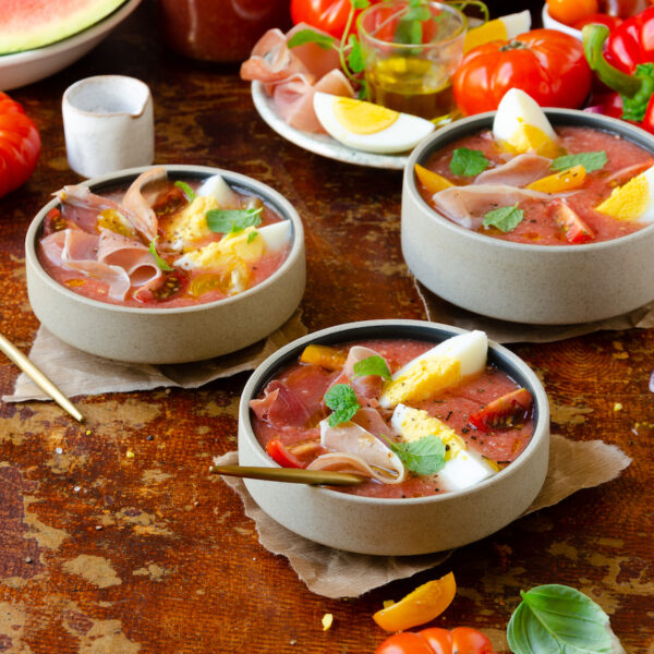 recette soupe froide espagnole tomate pastèque - blog cuisine maison