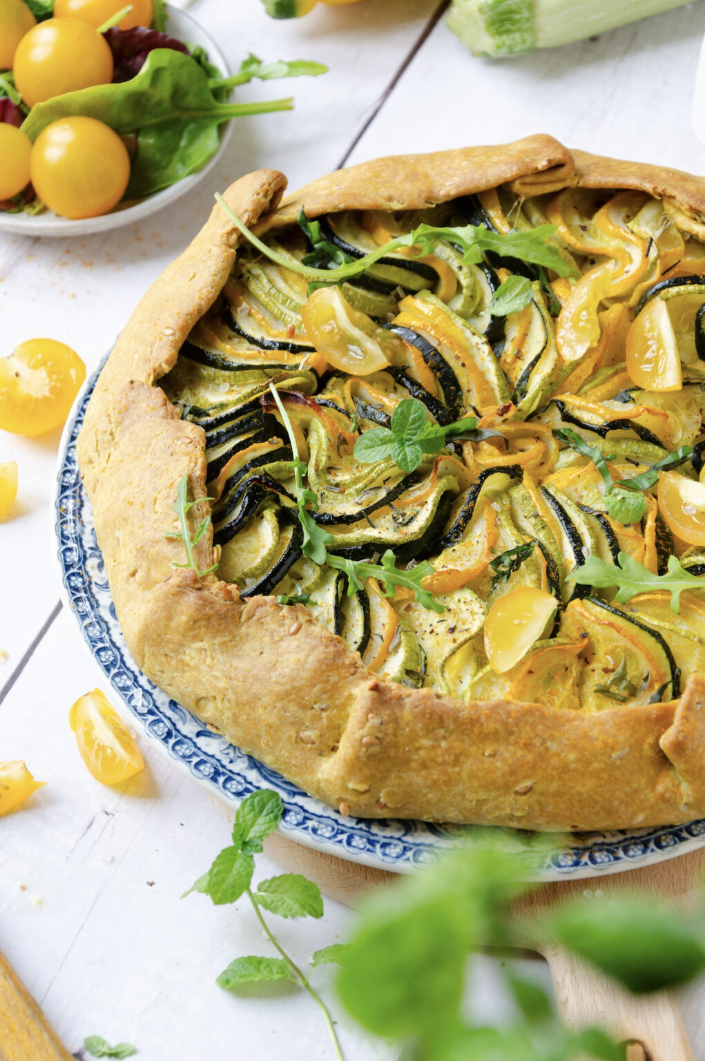 tarte rustique courgette été - blog cuisine maison - clem around the corner