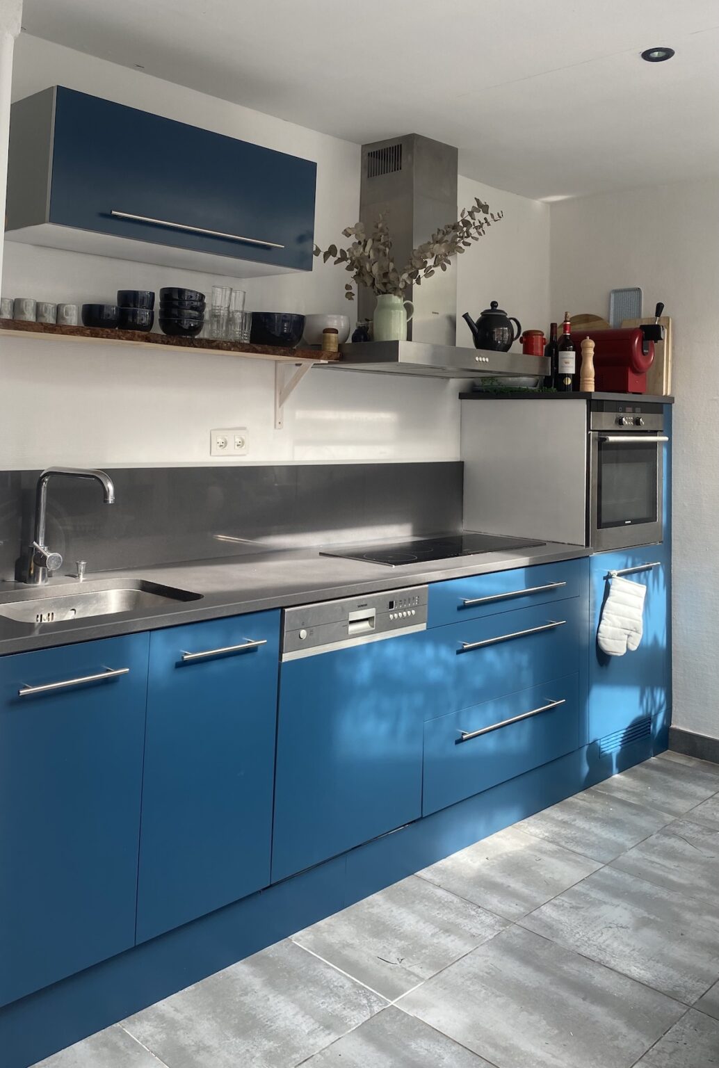 Renov cuisine peinture multi-surfaces bleu thai Syntilor