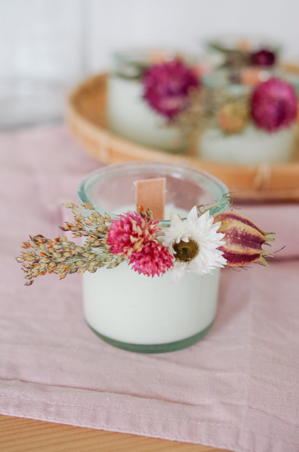 cadeau invité mariage fait-main fleur séchée souvenir remerciement