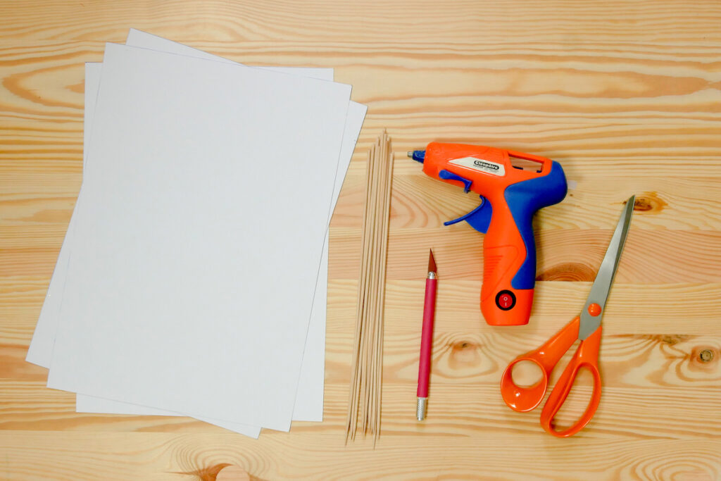 idée déco avec pistolet à colle activité manuelle