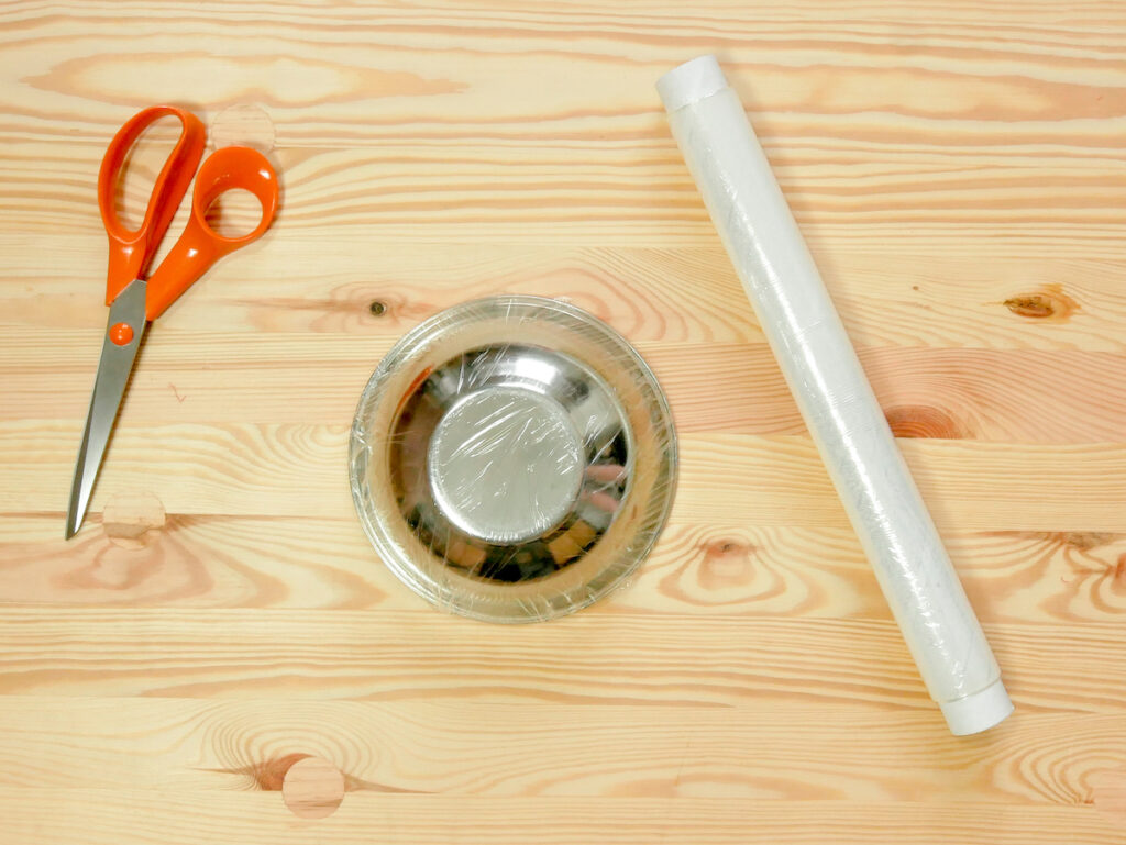 idée déco original activité manuelle enfant colle film étirable