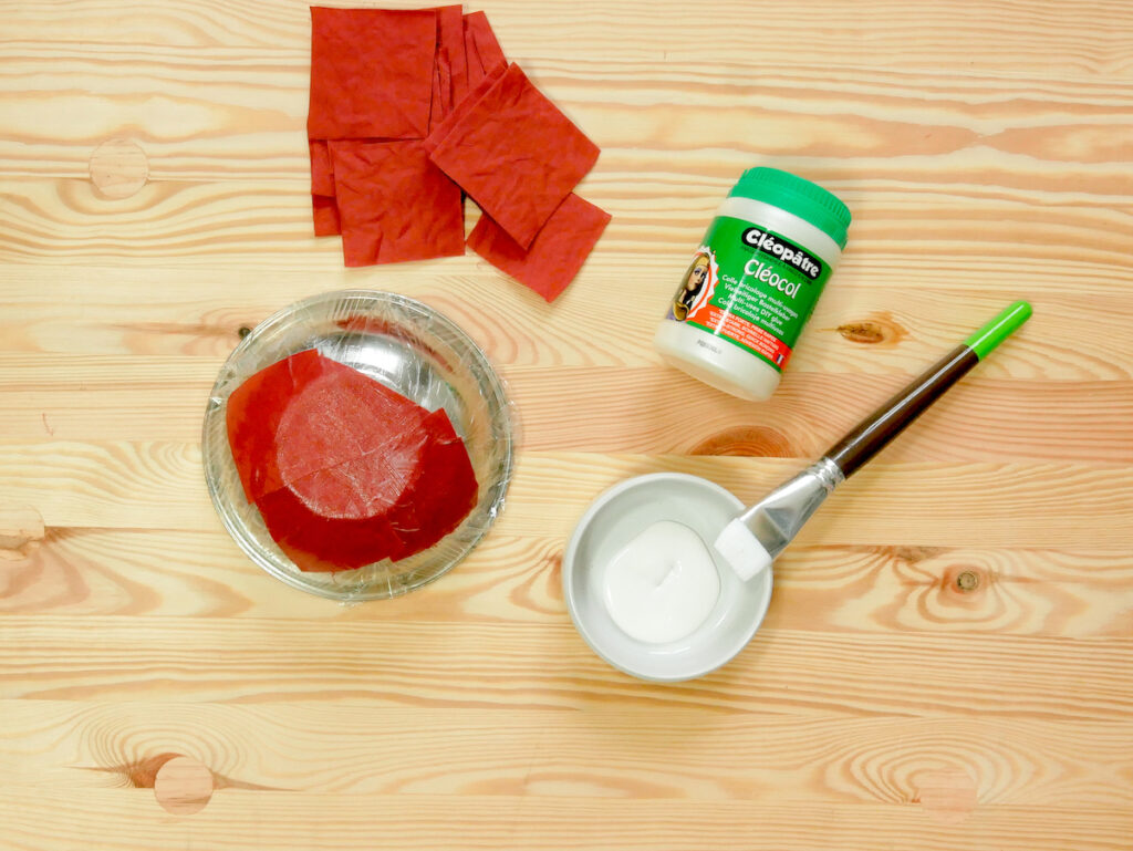 panier rangement en tissu sans couture colle