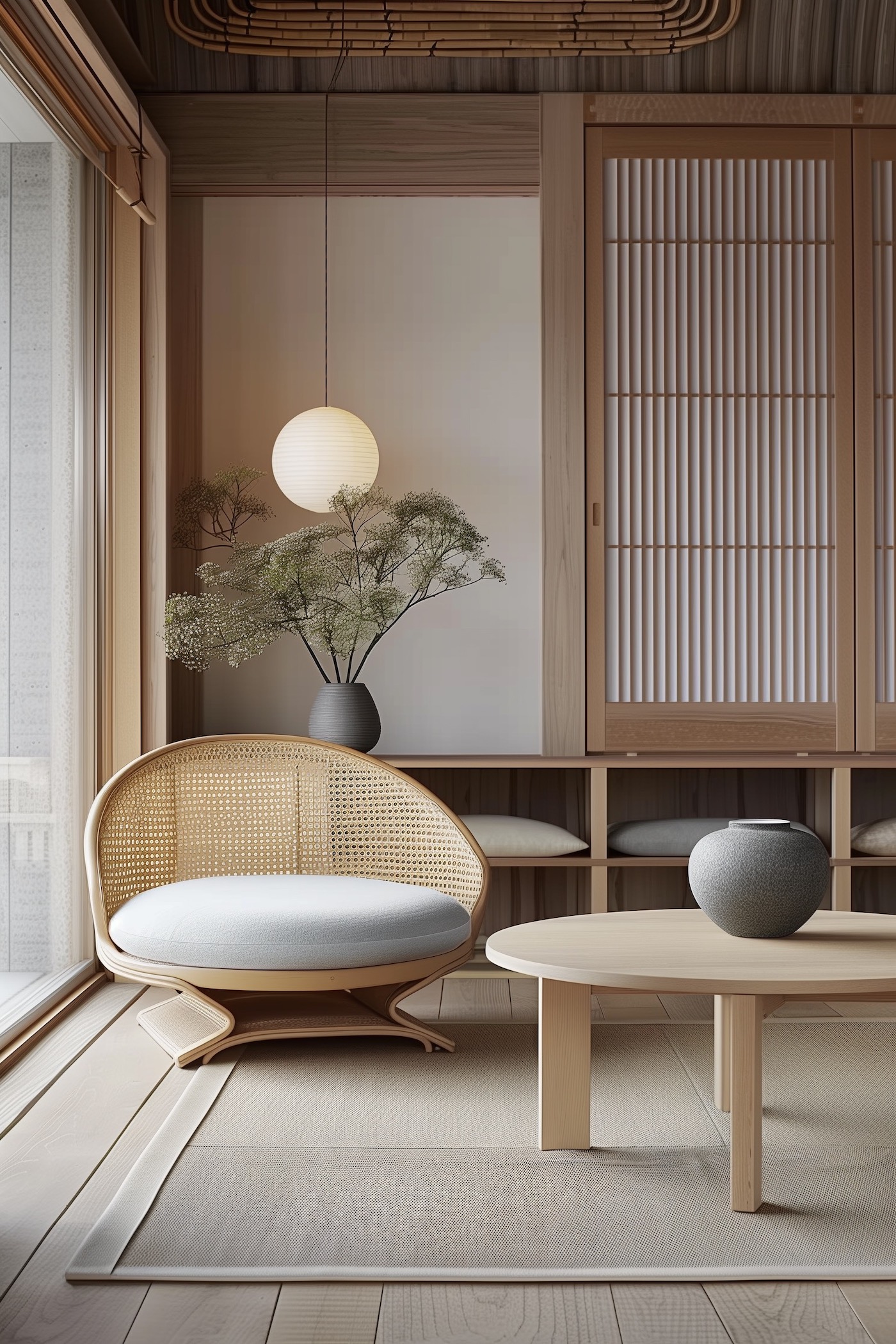 salon japandi minimaliste inspiration déco japonaise