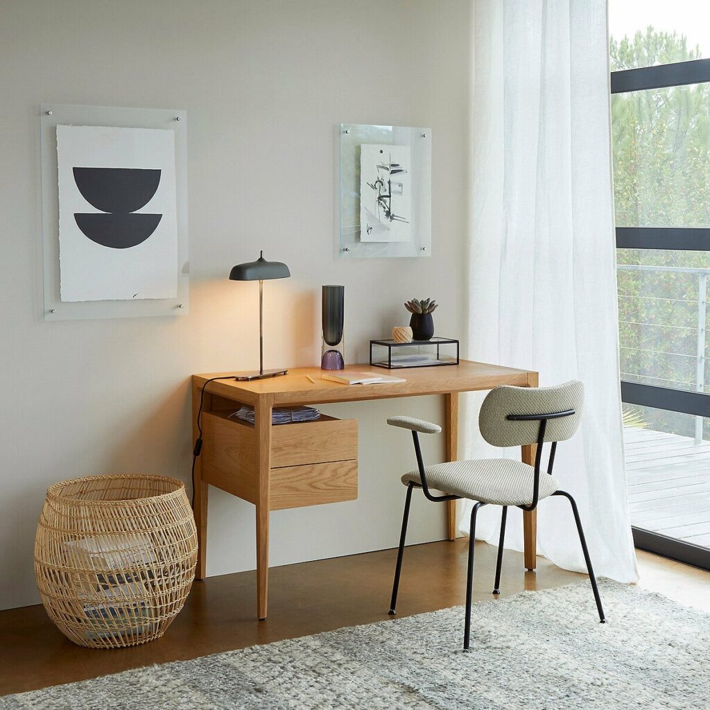 espace bureau homme décoration masculine moderne chic