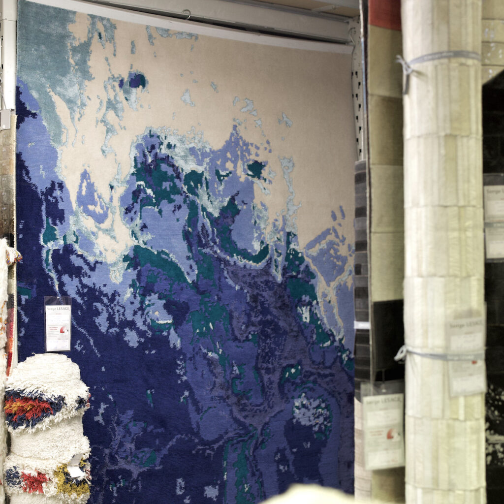 tapis effet 3d vague Serge Lesage océan profond