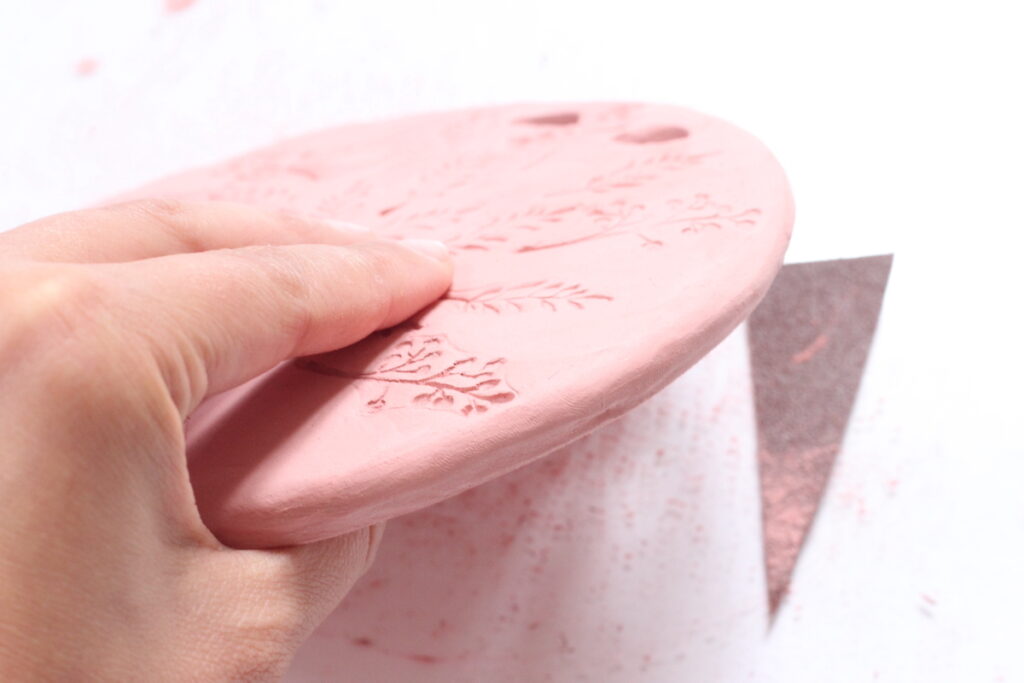 Dessous de plat en argile autodurcissante DIY blog déco