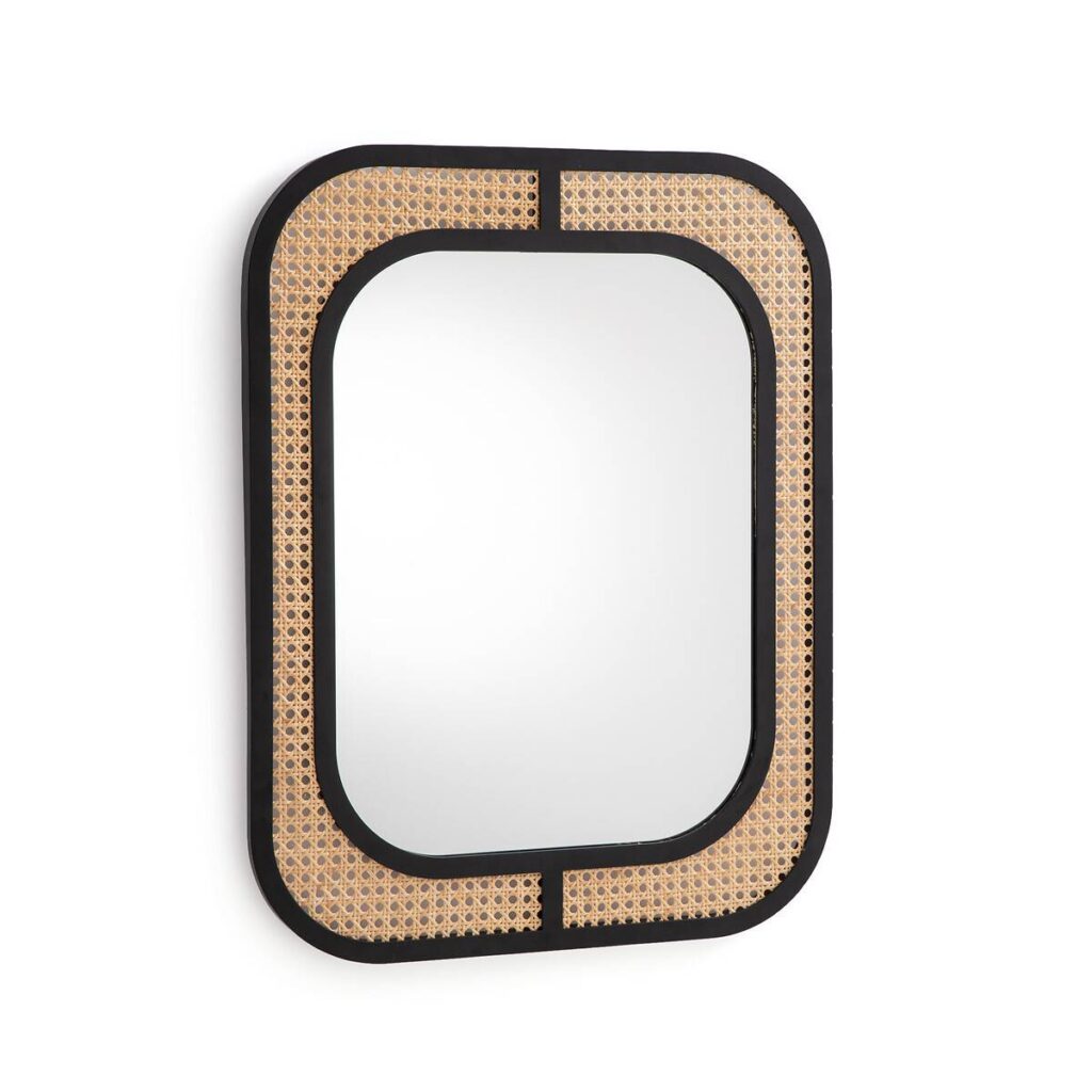 miroir original rétro bicolore rectangulaire design