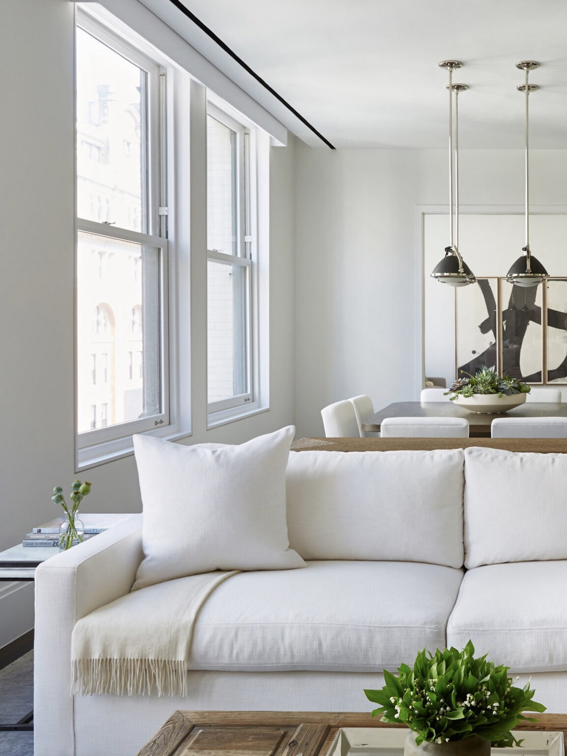 salon déco tons crèmes beiges style américain chic