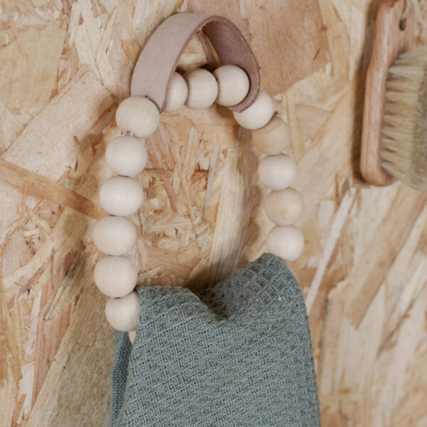 DIY fabriquer porte-serviette perle en bois