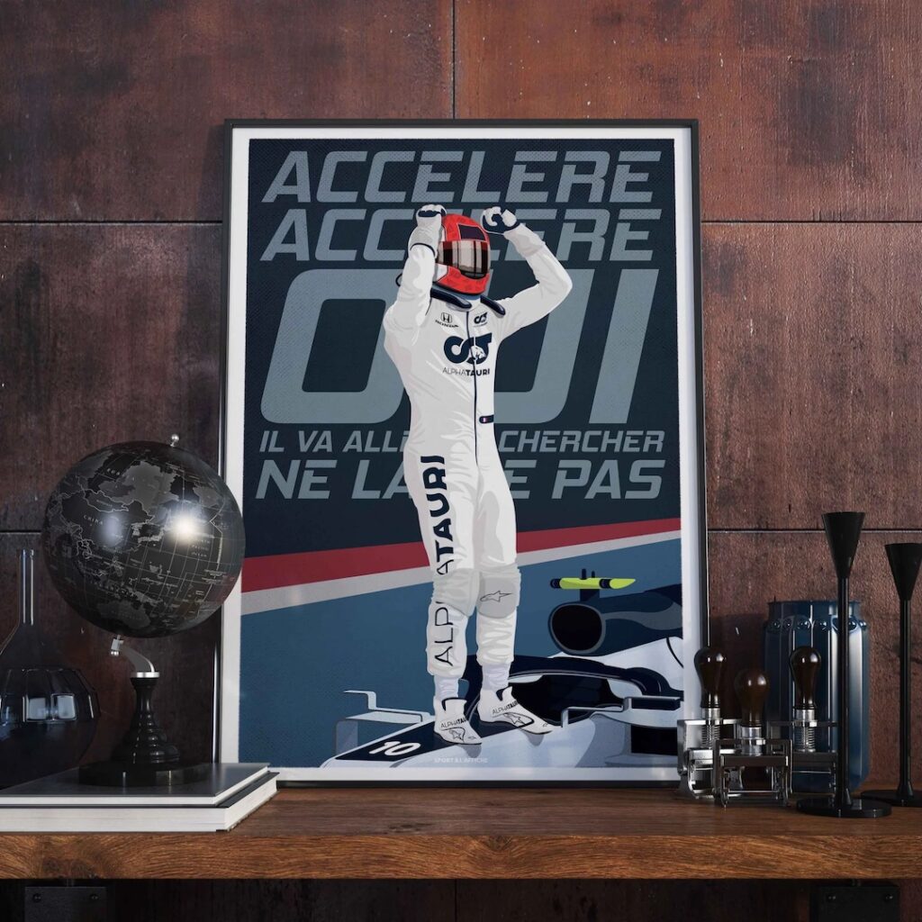 affiche formule 1 sport deco intérieure indus
