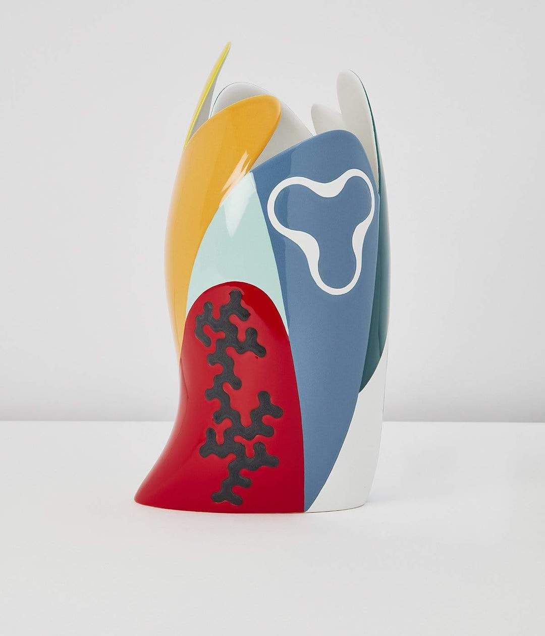 vase rond oval multicolore design moderne contemporain