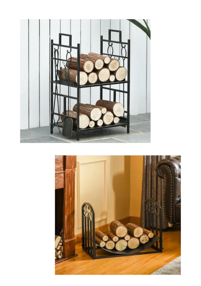 Sélection deux modèles traditionnels range bûches