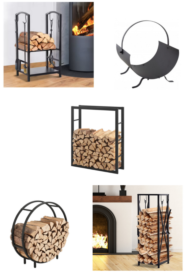 Sélection range bûches Conforama couleur noire