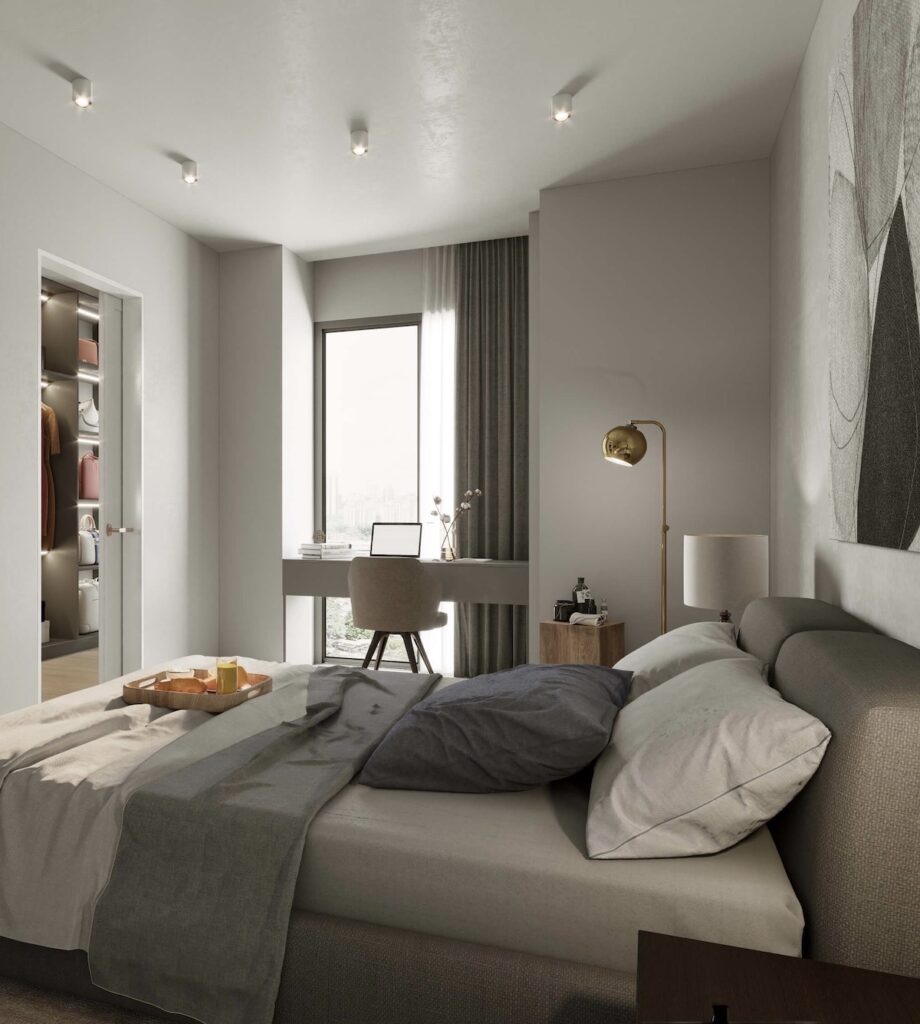 chambre comme hôtel aménagement moderne